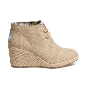 TOMS Kala Desert Wedge Booties